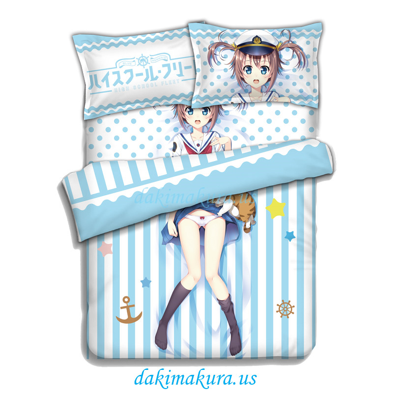 Akeno Misaki - High School Fleet Anime Bedding Sets,Bed Blanket & Duvet Cover,Bed Sheet